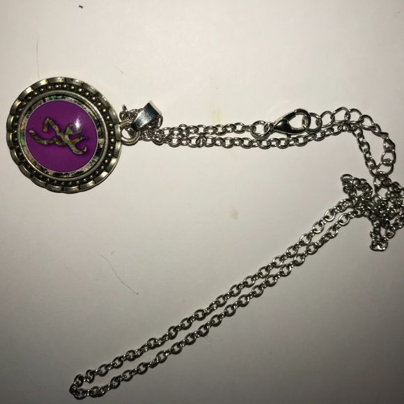 20 1/2" Purple Browning Necklace - Picture 6 of 6